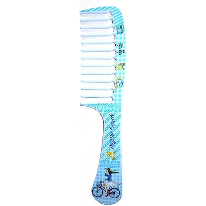 Plastic Flat Hair Comb for Hair Styling (Pink 1 Piece) Fashionable and Unique High Quality - Image 2